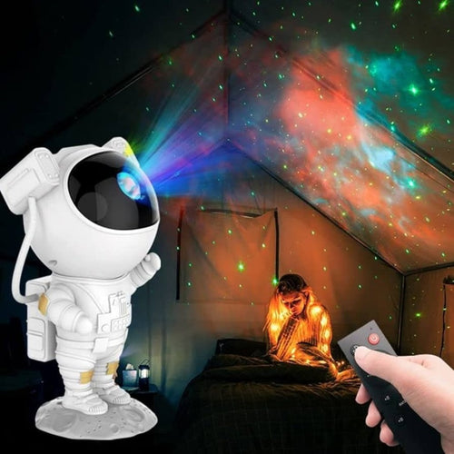 Astronaut Galaxy Projector Lamp | Star & Nebula Light | Remote Control | Room & Kids Night Light