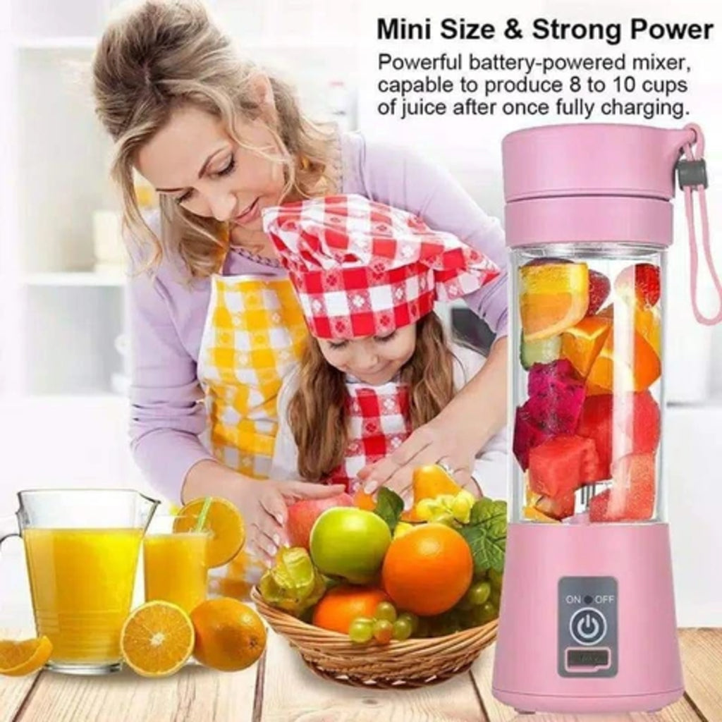 Portable & Rechargeable Juice Blender | USB Mini Fruit Mixer for Travel & Home