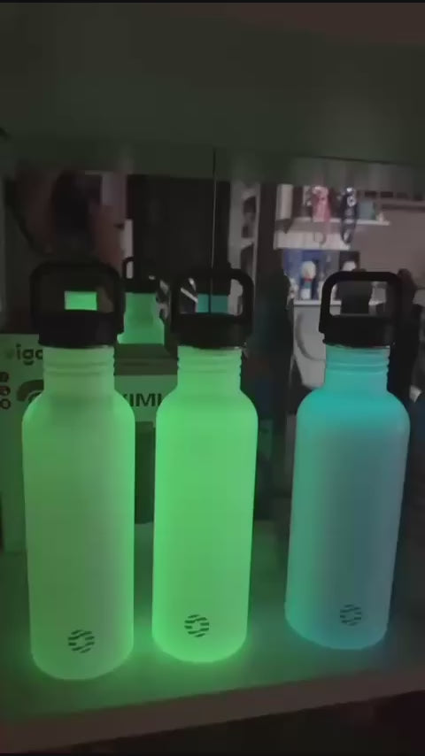 Glow-in-the-Dark Stainless Steel Water Bottle (750ml) | Double-Wall Insulated Thermo Flask | Pack of 5