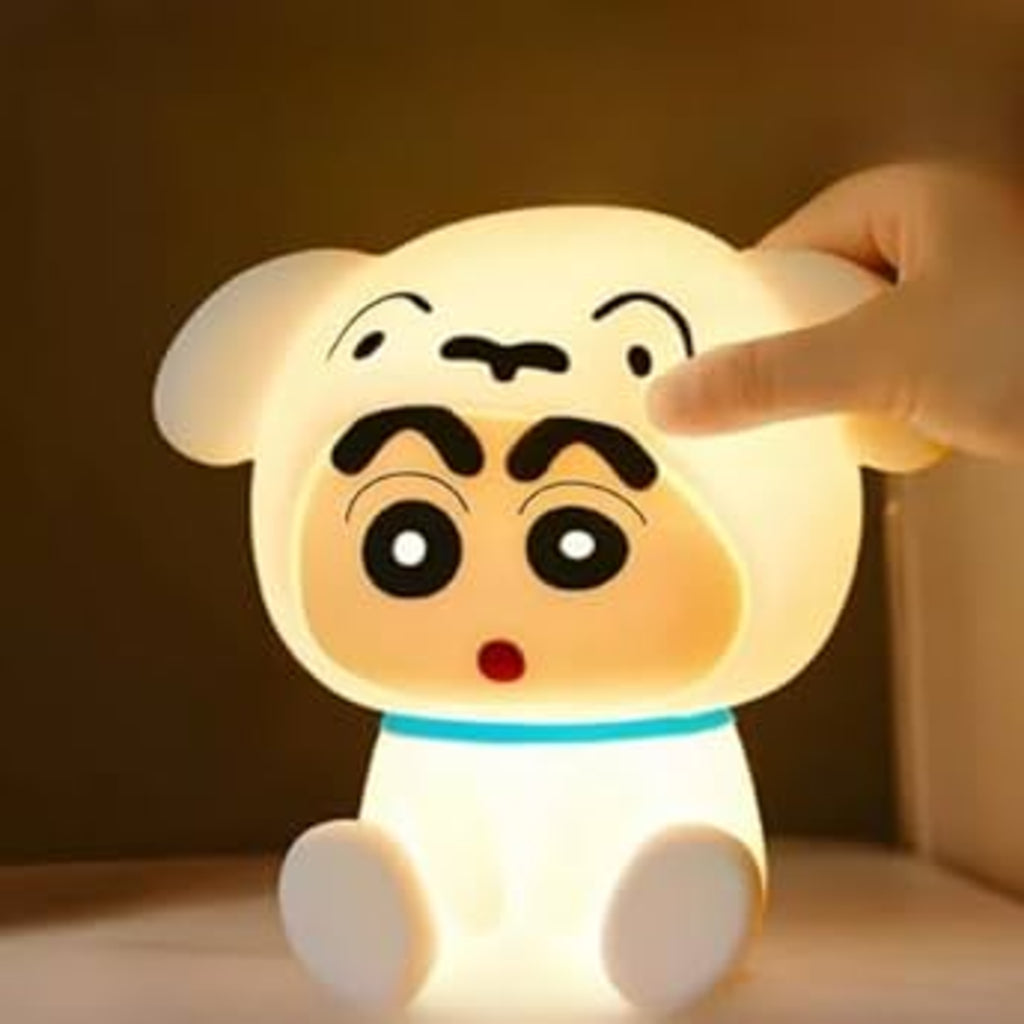 Shinchan Silicone Night Light | Soft Touch LED Lamp for Kids & Cartoon Lovers (Pack of 10 pc)